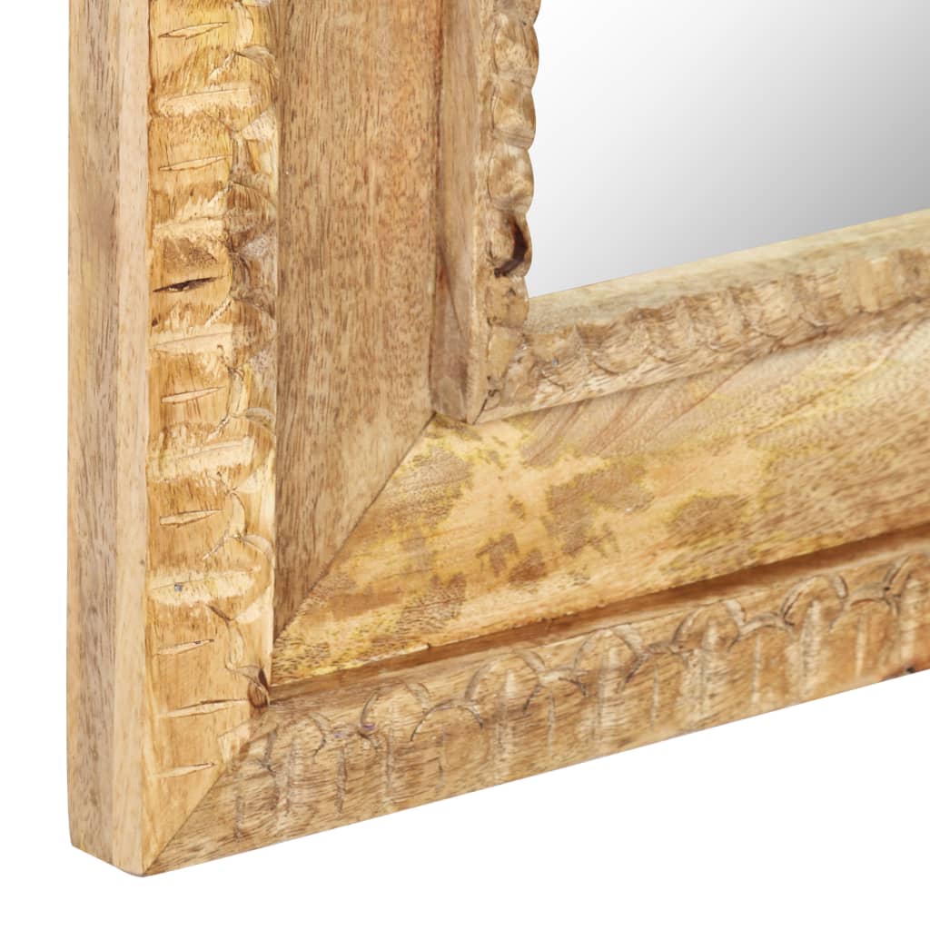 Espejo de madera maciza de mango 50x3x110 cm