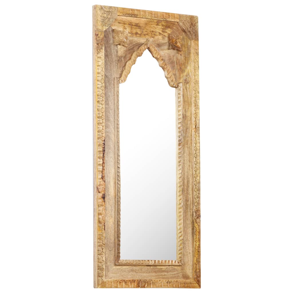 Espejo de madera maciza de mango 50x3x110 cm