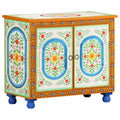 Aparador de madera maciza de mango pintado a mano 70x35x60 cm