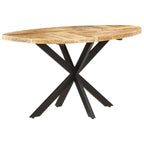 Mesa de comedor 140x70x75 cm madera maciza acacia