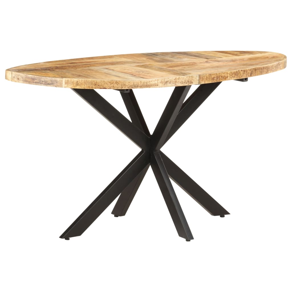 Mesa de comedor 140x70x75 cm madera maciza acacia