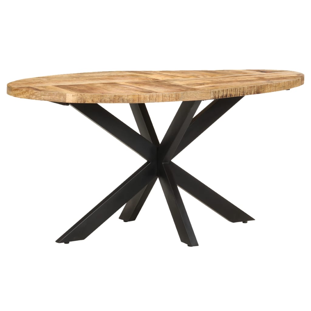Mesa de comedor 140x70x75 cm madera maciza acacia