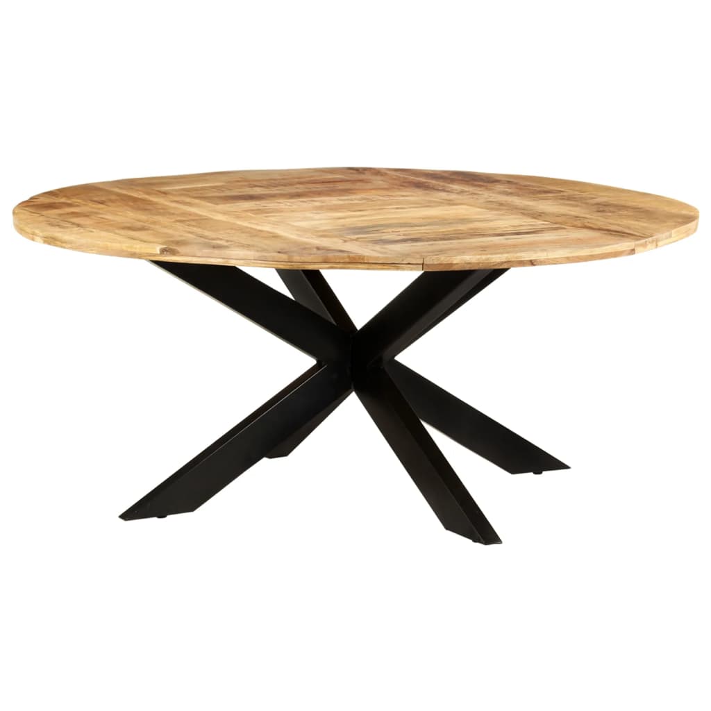 Mesa de comedor 140x70x75 cm madera maciza acacia