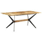 Mesa de comedor de madera maciza de mango 180x90x76 cm