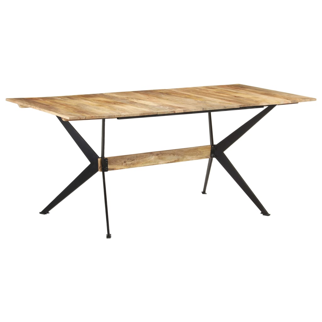 Mesa de comedor de madera maciza de mango 180x90x76 cm