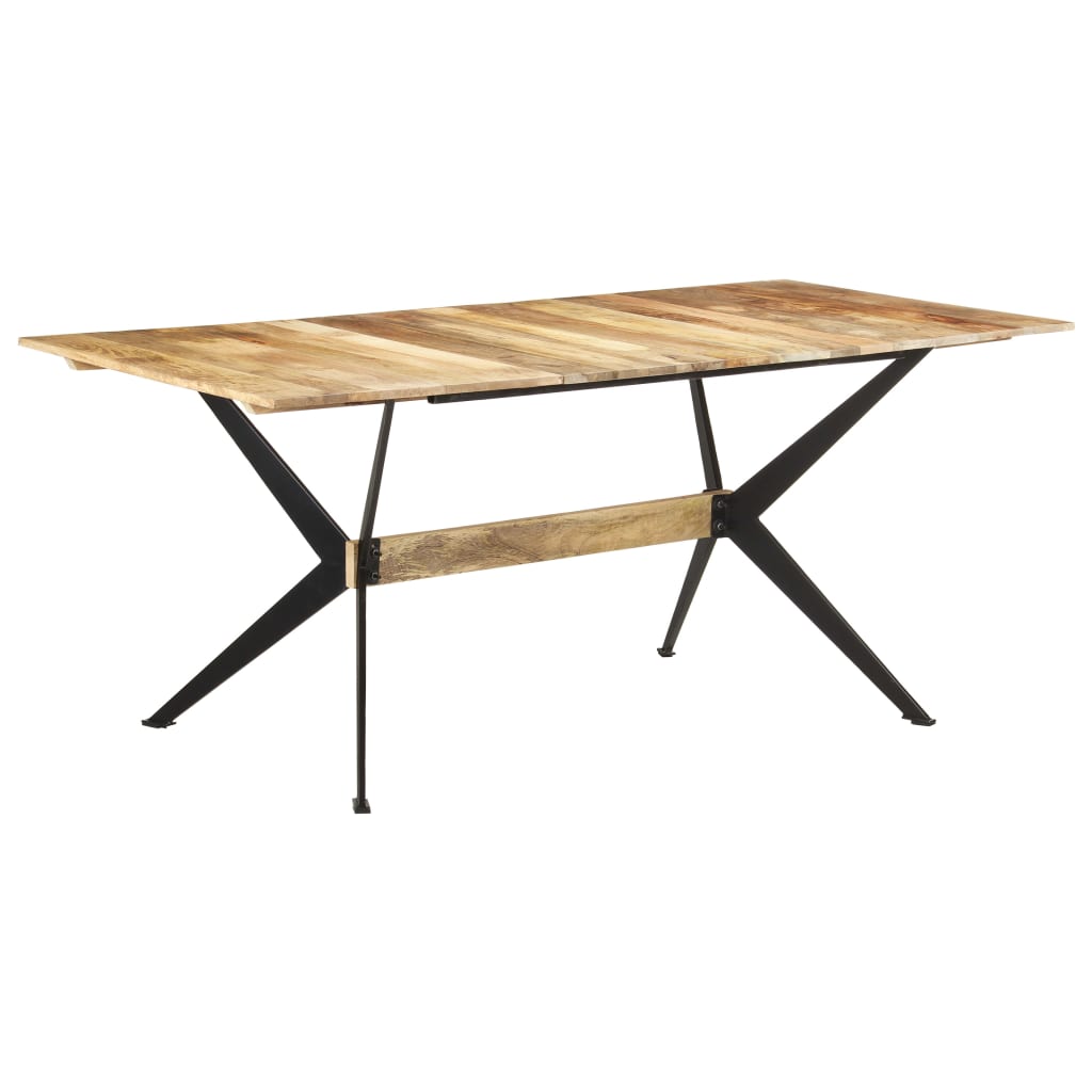 Mesa de comedor de madera maciza de mango 180x90x76 cm
