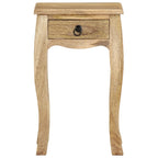 Mesita de noche de madera maciza de mango 28x28x46 cm