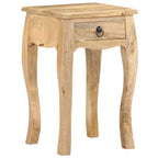 Mesita de noche de madera maciza de mango 28x28x46 cm