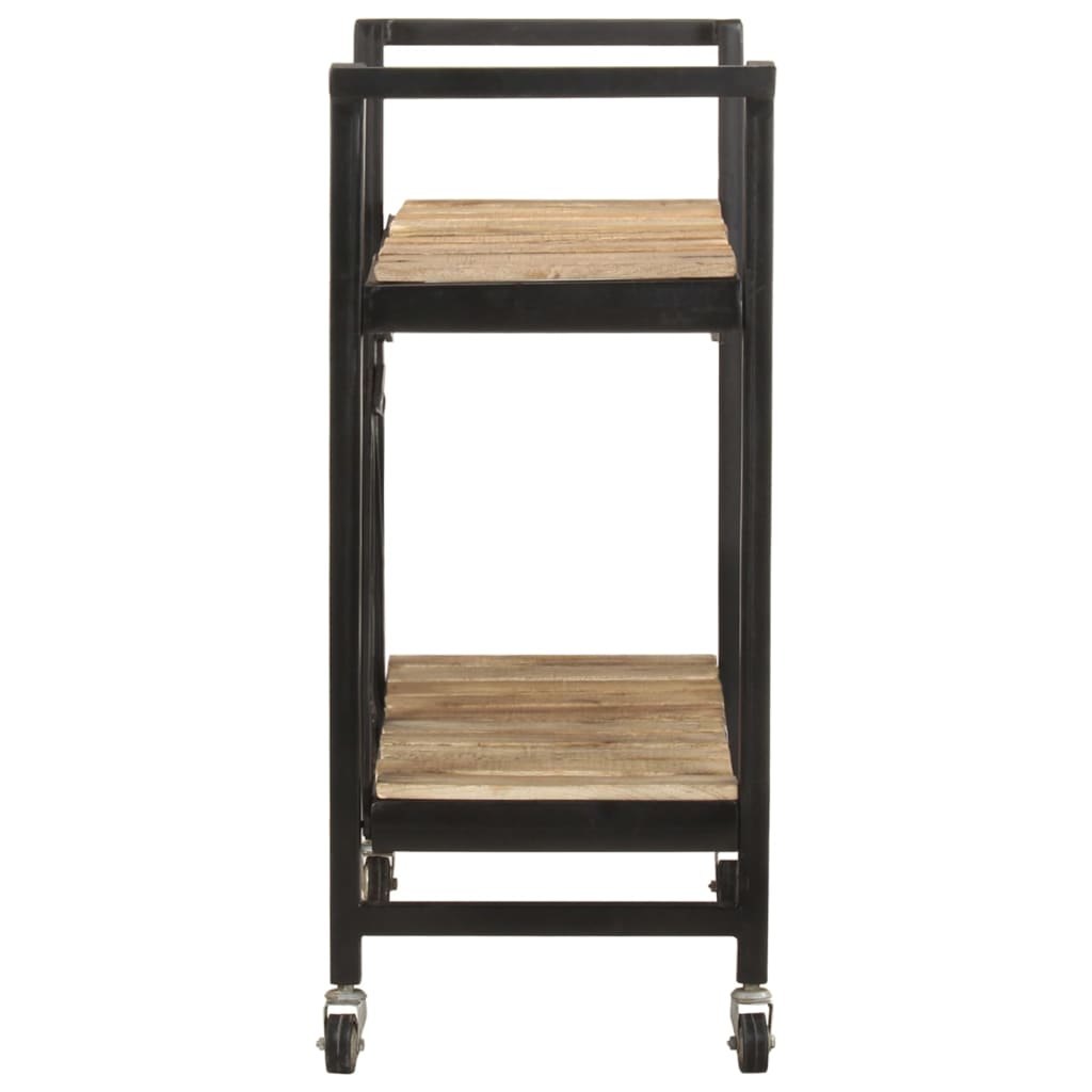 Carrito de cocina de madera maciza de mango 87x36x81 cm