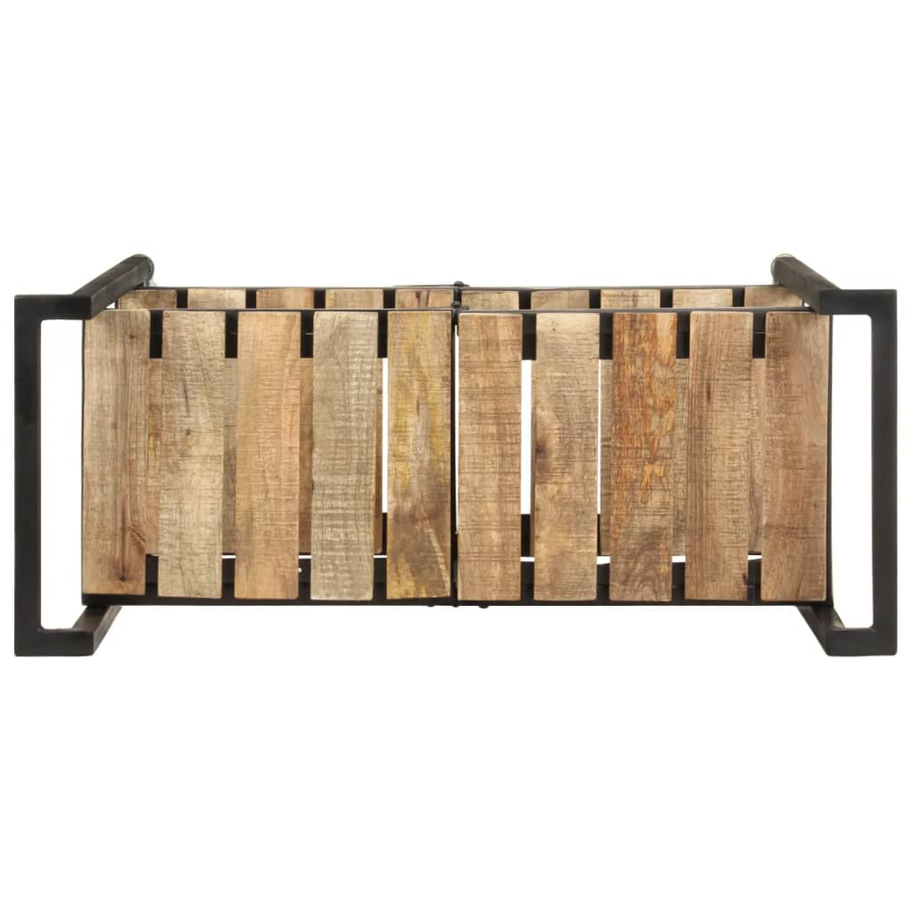 Carrito de cocina de madera maciza de mango 87x36x81 cm