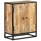 Aparador tallado a mano madera maciza mango blanco 60x35x75 cm