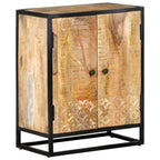 Aparador tallado a mano madera maciza mango blanco 60x35x75 cm