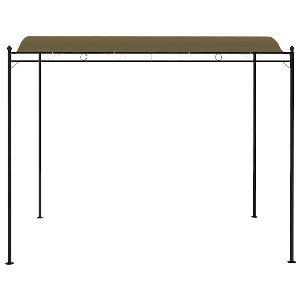 Toldo parasol gris taupe 3x2,4 cm 180 g/m²