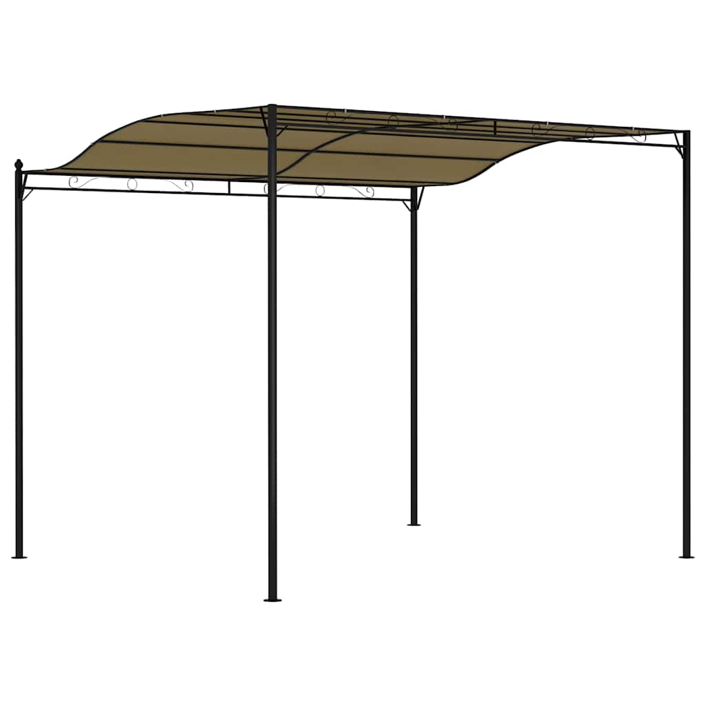 Toldo parasol gris taupe 3x2,4 cm 180 g/m²
