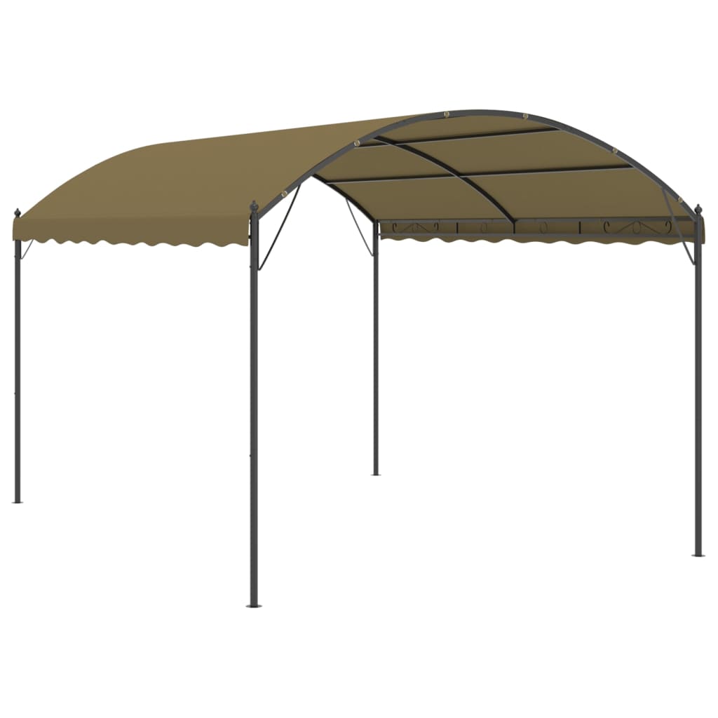Cenador gris taupe 4x3x2,6 m 180 g/m²