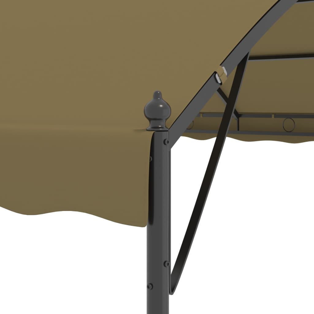 Cenador gris taupe 4x3x2,6 m 180 g/m²