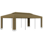 Cenador blanco crema 530x350x265 cm