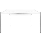 Cenador de jardín blanco 400x400x260 cm 180 g/m²