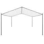 Cenador de jardín blanco 400x400x260 cm 180 g/m²