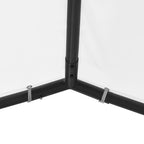 Cenador de jardín blanco 400x400x260 cm 180 g/m²