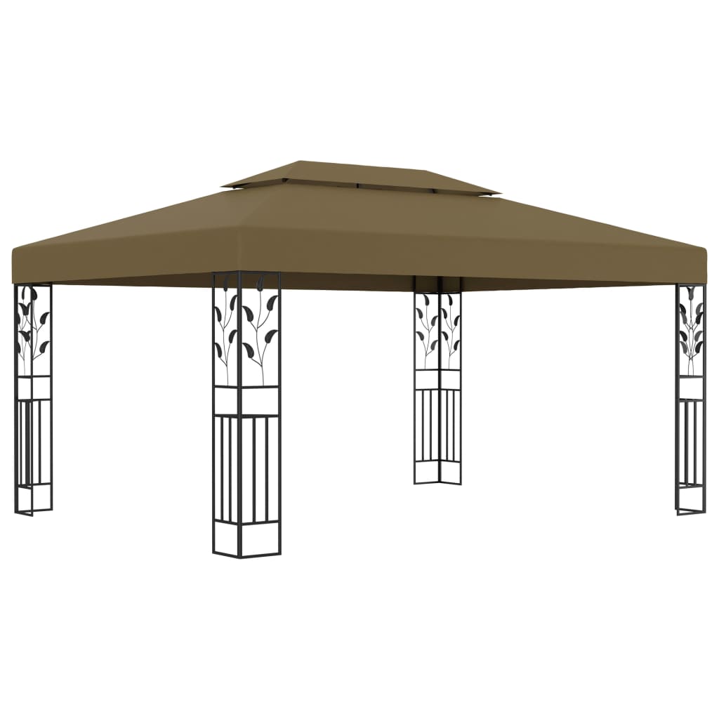 Cenador blanco crema 530x350x265 cm