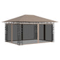 Pavilhão com rede mosquiteira cor creme 3x3x2,73 m 180 g/m²