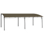 Toldo parasol de jardim cor creme 3x3x2,55 m