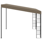 Cenador con montaje en la pared gris taupe 3x3 m