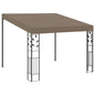 Anthracite wall-mounted gazebo 3x3x2.5 m