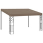 Anthracite wall-mounted gazebo 3x3x2.5 m