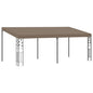 Anthracite wall-mounted gazebo 3x3x2.5 m