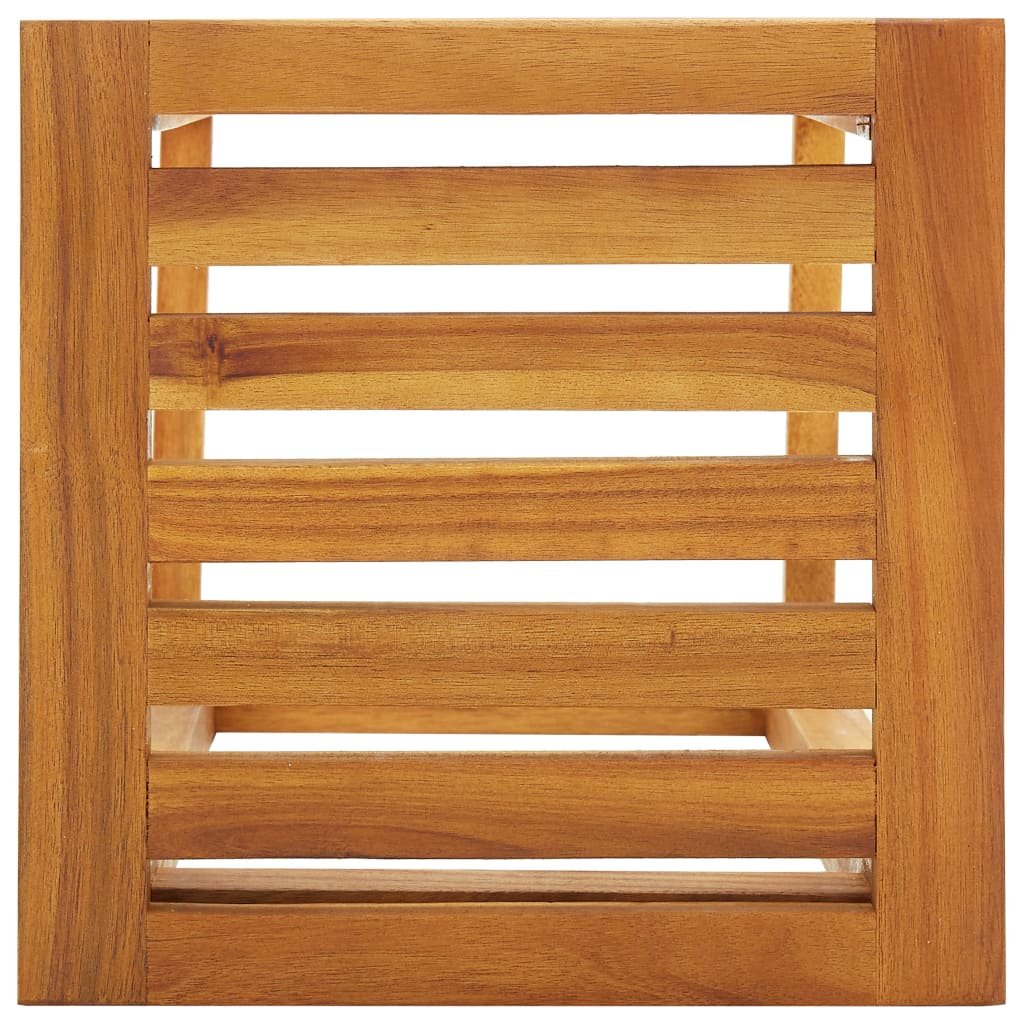 Juego de bar de balcón 3 piezas madera maciza de acacia