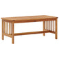Solid acacia wood coffee table 102x50x43 cm