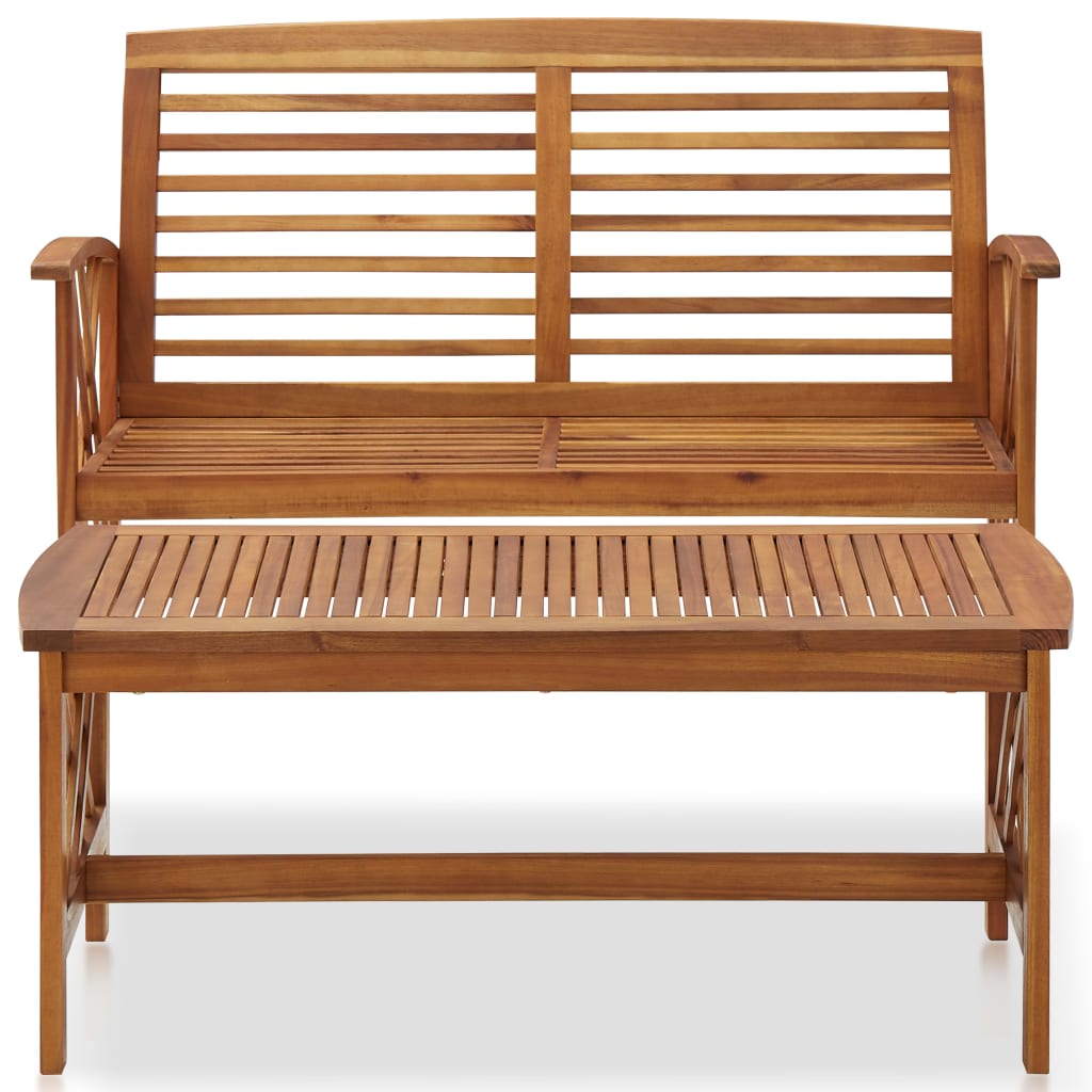 Juego de muebles de jardín 2 piezas madera maciza de acacia