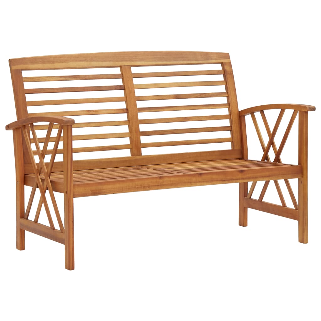 Juego de muebles de jardín 2 piezas madera maciza de acacia