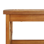 Juego de muebles de jardín 2 piezas madera maciza de acacia