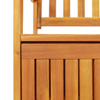 Banco de almacenaje de jardín madera de acacia maciza 120 cm