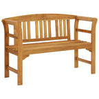 Banco de jardín de madera maciza de acacia 120 cm