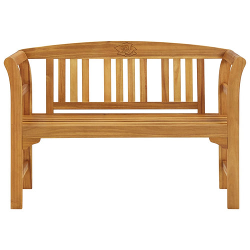 Solid acacia wood garden bench 120 cm