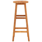 Taburetes de cocina 4 unidades madera maciza de acacia