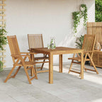 Sillas plegables de jardín 3 unidades madera de acacia maciza