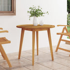 Mesa de jardín madera maciza de acacia 110x110x75 cm
