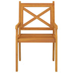 Sillas de comedor de jardín 2 uds madera maciza de acacia