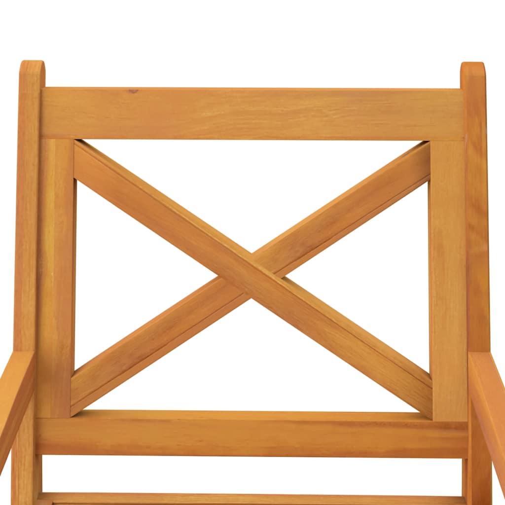 Sillas de comedor de jardín 2 uds madera maciza de acacia