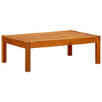 Solid acacia wood garden table 85x57x29 cm
