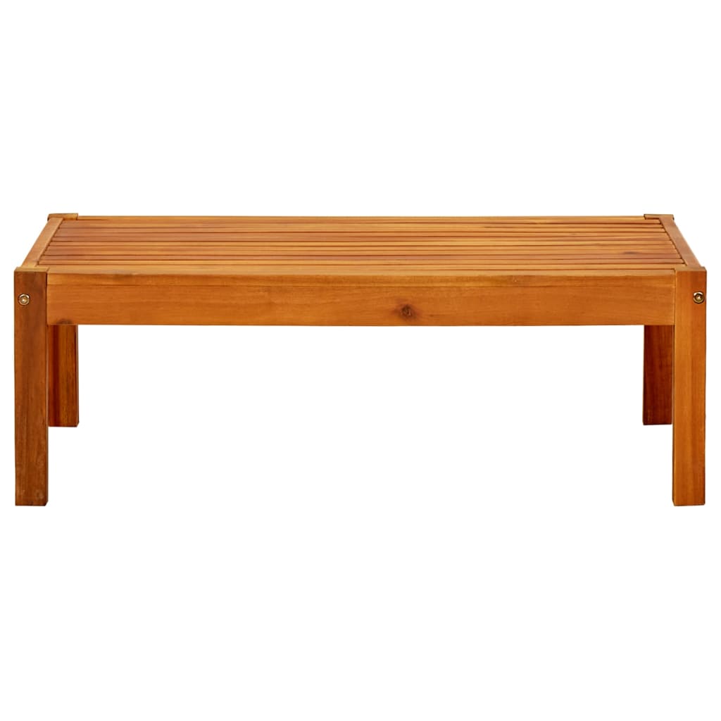 Mesa de jardín de madera de acacia maciza 85x57x29 cm