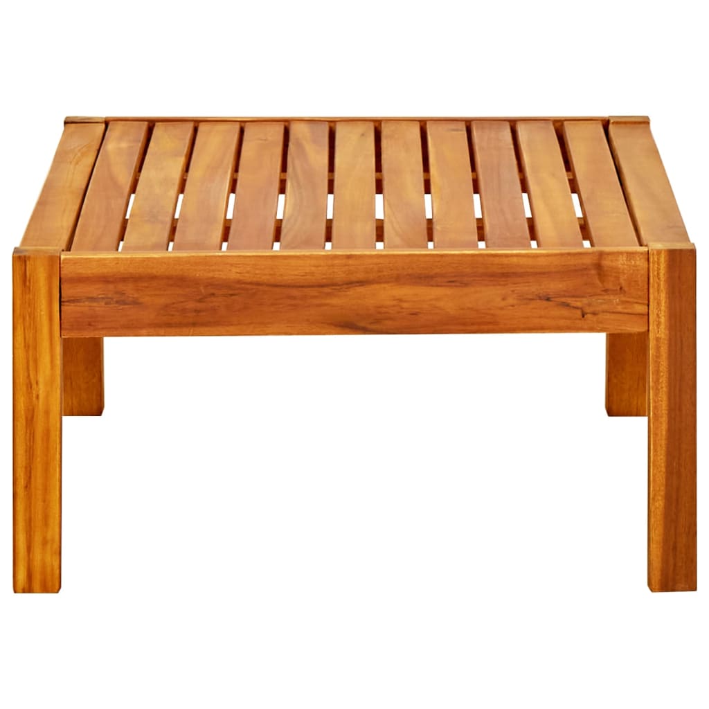 Mesa de jardín de madera de acacia maciza 85x57x29 cm