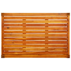 Solid acacia wood garden table 85x57x29 cm
