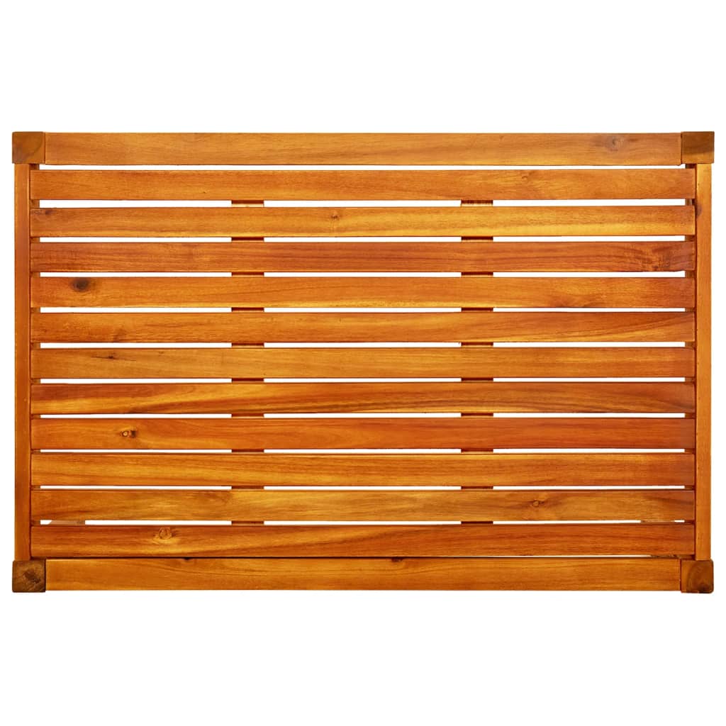 Mesa de jardín de madera de acacia maciza 85x57x29 cm
