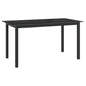 Mesa de jardim em alumínio e vidro cinza claro 150x90x74 cm